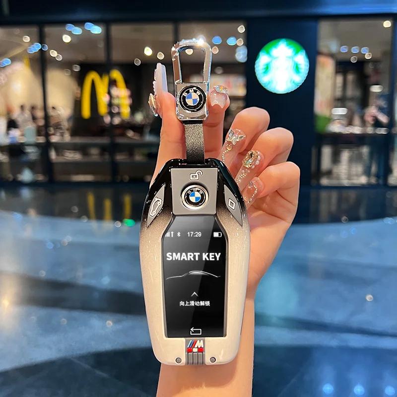 Car Key Screen Protective Case Cover Shell Fob For Bmw X3 2018 2019 2020 G01 X4 X5 X6 X7 G20 G30 G32 G05 G06 G07 G22 nlcr46