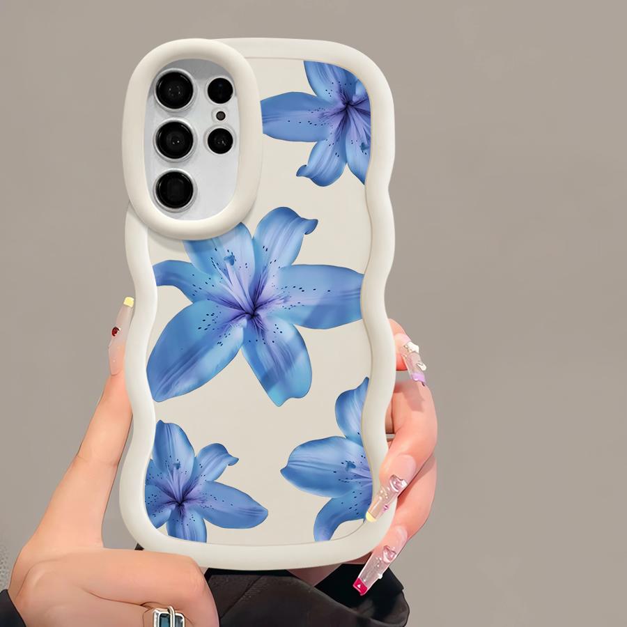 Cartoon Flower Pattern Case for Samsung Galaxy S20 FE S21 A26 S23 Plus S22 Ultra S24 A25 S25 Soft Phone Cover A54 A24 A34 A35