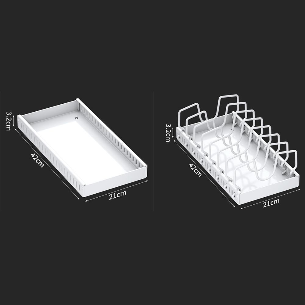 Pots and Pans Organizer Under Cabinet, Pull-out Pots and Pans Organizer, Cabinet Holder, Sliding type Pots and Pans Storage