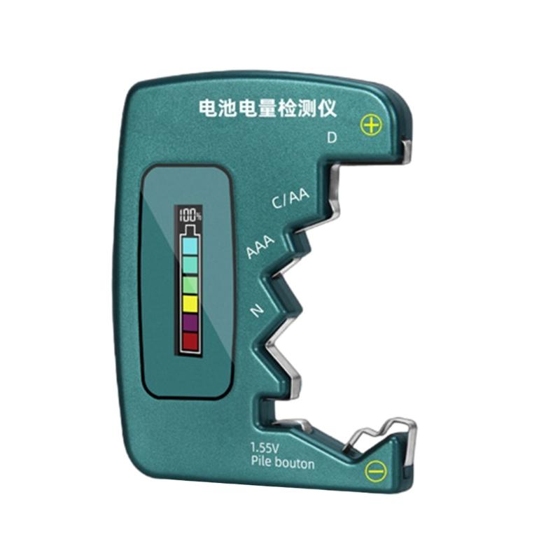 Convenient Battery Testing Tool Battery Diagnostic Equipment Battery Capacity Tester Ensure Best Performances ABS зелёный
