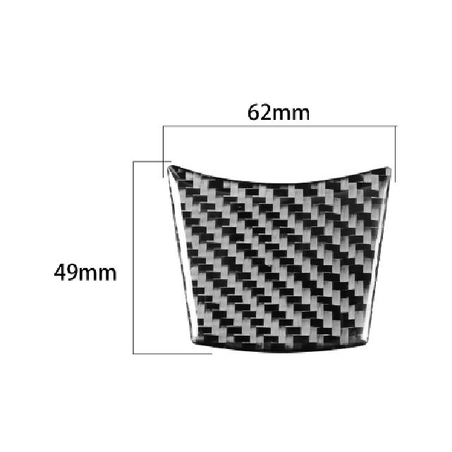 Carbon Fiber Steering Wheel Chinr Cover Trim For BMW 6Series E63 E64 2004-2010