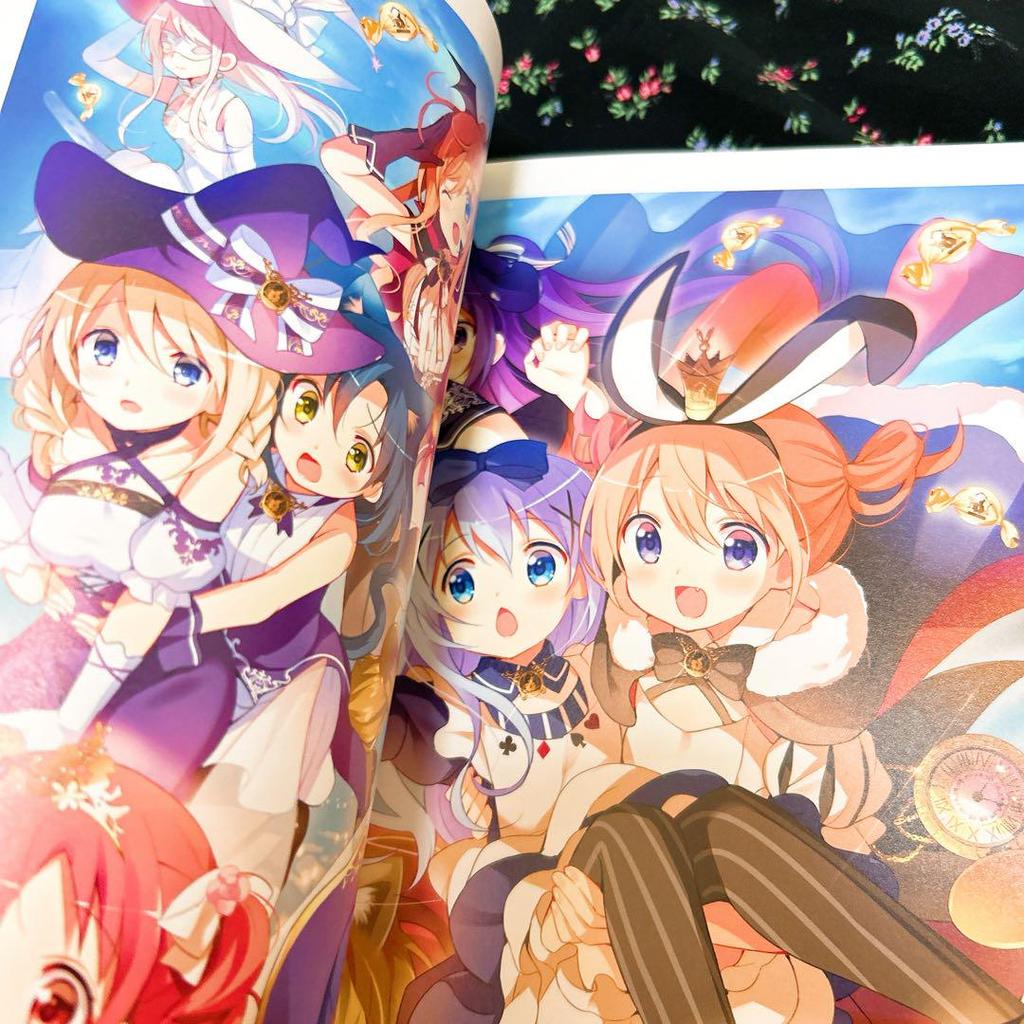 [USED] Bonus included for a limited time only! GochiUsa 10th Anniversary Art Book Illustration Collection