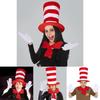 Dr Seuss Cat In The Hat Cosplay Costume With Velvet Hat For Stage Performances
