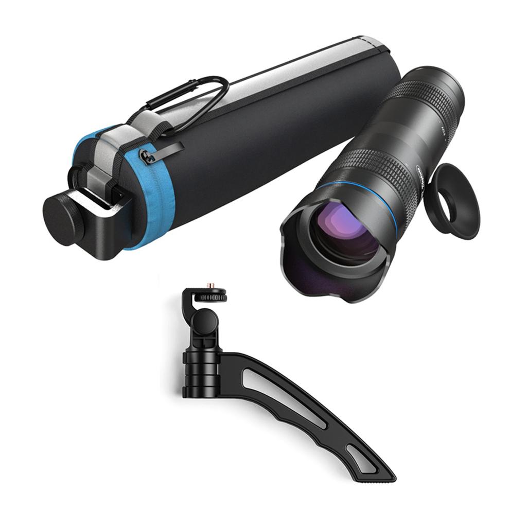 Single Tube Telescope 36X Phone Telephoto Lens with Small Tripod for Bird Watching Camping