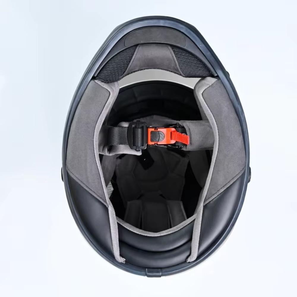 6 Gear Adjustment Bike Helmet Clip Black/Red Helmet Accessories  for Scooter Bicycle Accessories