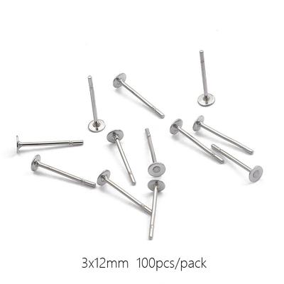 10-100 Stück Ohrring-Stecker, golden, silbrig, für die Herstellung von DIY-Schmuckstücken, Ohrstecker, Ohrstecker