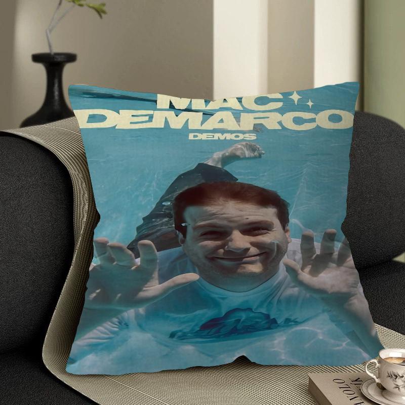 Mac Demarco Maple Design Cushion Cover Happy Autumn Harvest Decor Holiday Decorati Pillow Cover