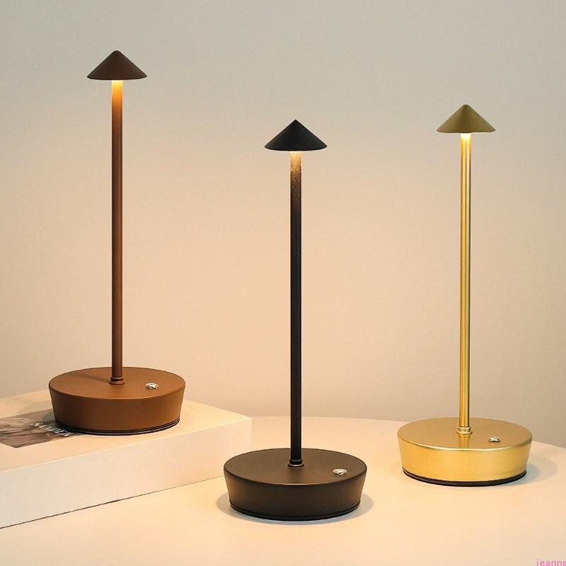 

Rechargeable Cordless LED Table Lamps Dimmable Atmosphere Light Portable Night Light Decoration Energy Saving Enduring золотий