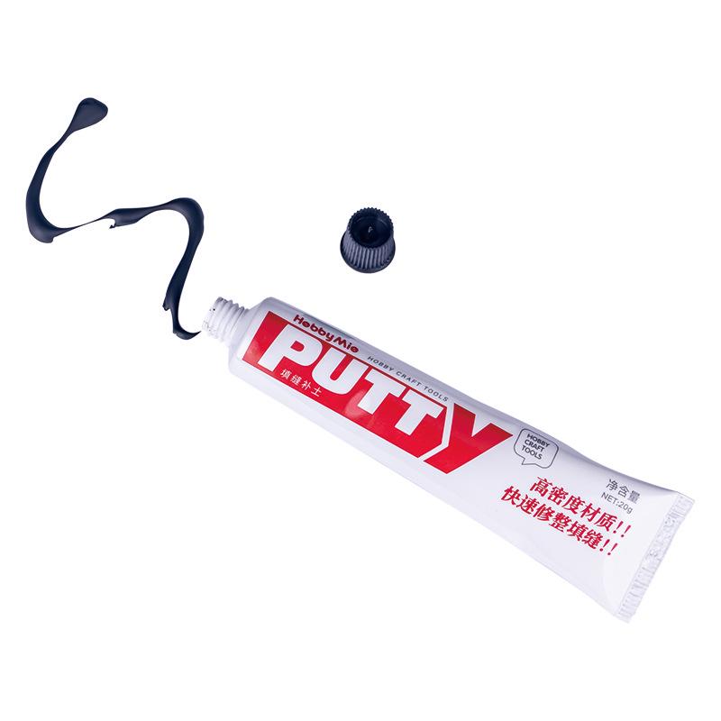 Meow Artisan Model Repair Putty - High-Density Gap Filler for Gundam, Military Models, and Figures In Black, White, Grey.