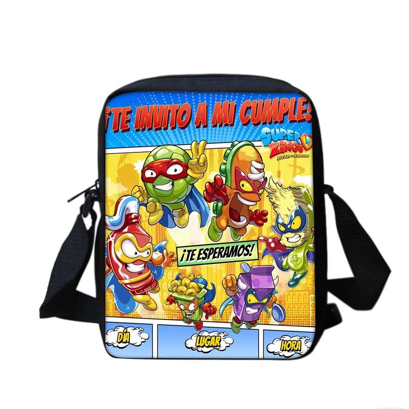 Super Zings Boy & Girl Cartoon Anime Printed Shoulder Bag Kids Casual Tote Phone Bag Men & Women Shopping bag Best Birthday Gift