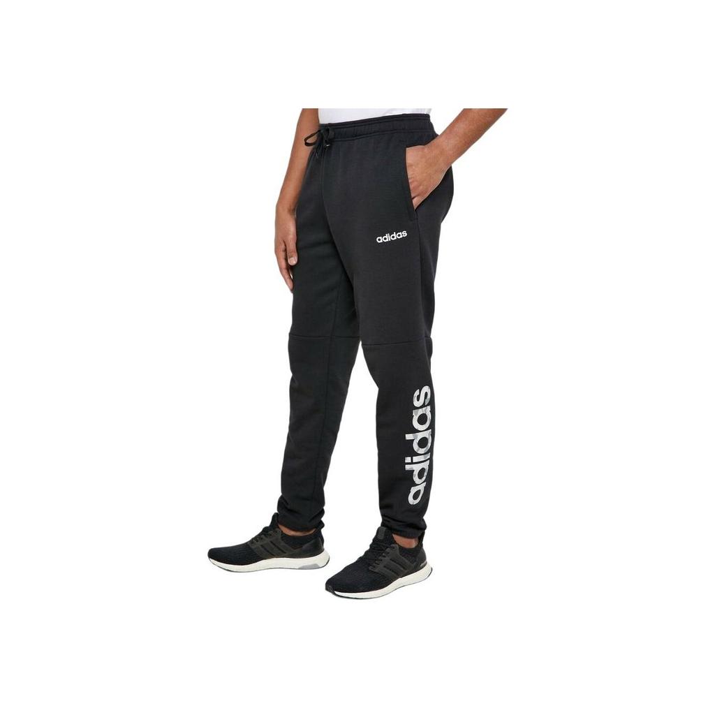 Adidas Essentials Camo Linear Pants Men Bottoms Black EI9747