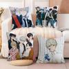Hot Anime Comic B-Blue Period Pillow Case Double-Sided Printing Short Plush Sofa Cushion Cover Bedroom Bedside Pillow