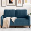 Vidaxl 2-Seater Sofa, Blue, 120 Cm, Upholstered In Velvet