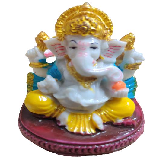 

@ Indian Traditional God Ganesh Resin Idol For Puja