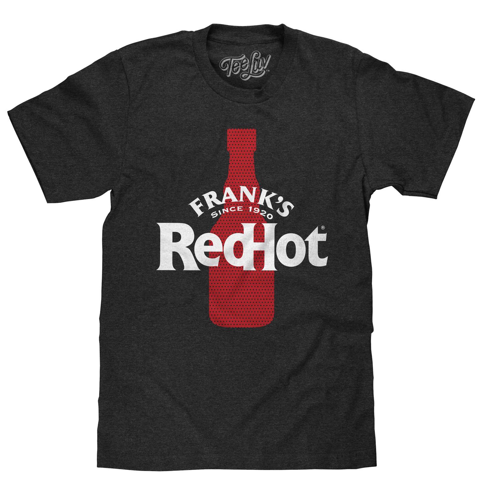 Frank s Red Hot Mens T Shirt Charcoal Gray S