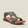 Nuevas Sandalias Romanas de Tamaño Grande de Estación Independiente para Mujer con Arco Plano y Velcro Sandalias Casuales de Playa