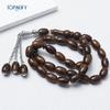33-Bead Muslim Prayer Rosary Bracelet with Alloy Pendant