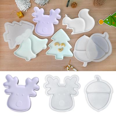 Matriță Silicon Epoxidică Crăciun și Ren DIY pentru Demulare Ușoară