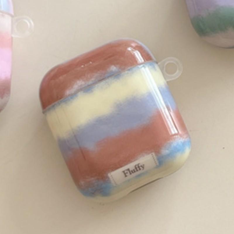 Autumn and winter contrasting colors irregular stripes AirPods 1 generation earphone case for Airpod pro1 earphone case