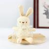 Small Plush Bunny Stuffed Animal Fluffy Rabbit Keychain Pendant for Backpacks Cute Easter Gifts Decor Birthday Po Props