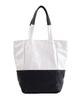 Nananoel Selma Faux Leather Two-Tone Tote Bag (A4 Size), 2413311009, Silver (906)