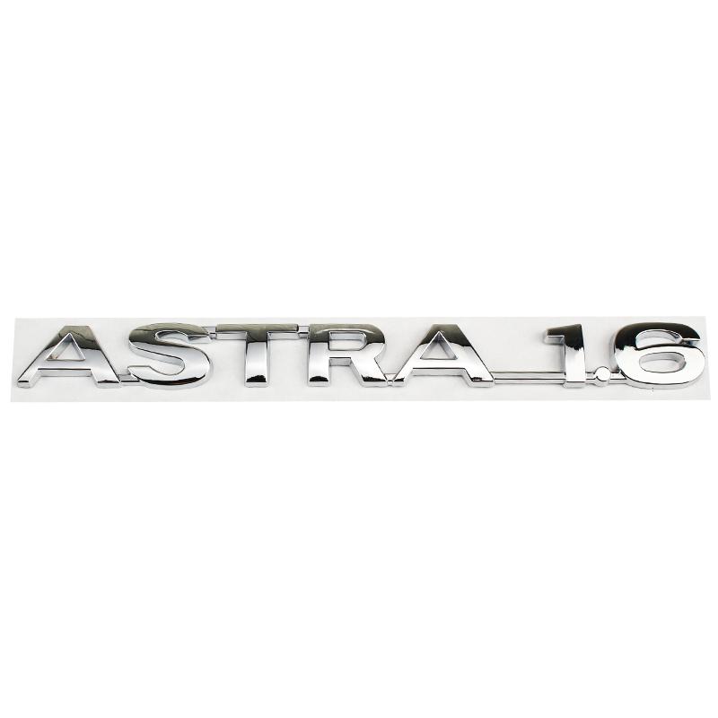 Car 3D Metal Logo Rear Trunk Letters Words Emblem Badge Decals Sticker For Opel ASTRA 1.6 Styling Decoration Auto Accessories