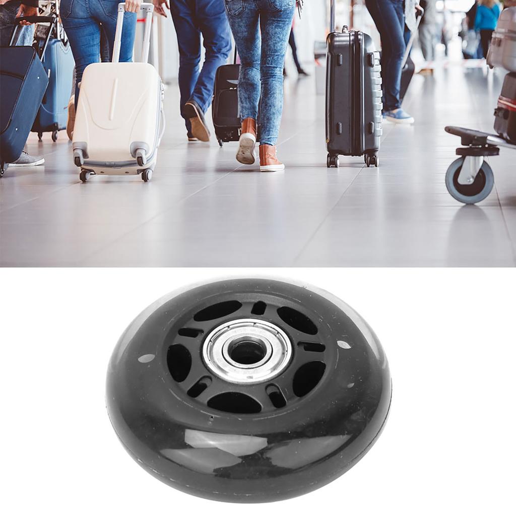 3in Casters Wheel, Silent PU with Gold Shower Grab Black Transparent Bathroom 18 608ZZ Bea Skates Luggage Cart Accessories