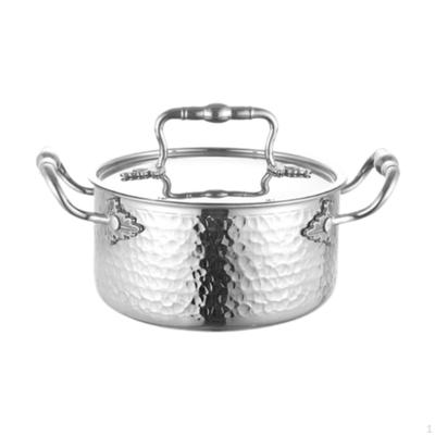 Stainless Steel Cooking Pot with Lid for Home Kitchen