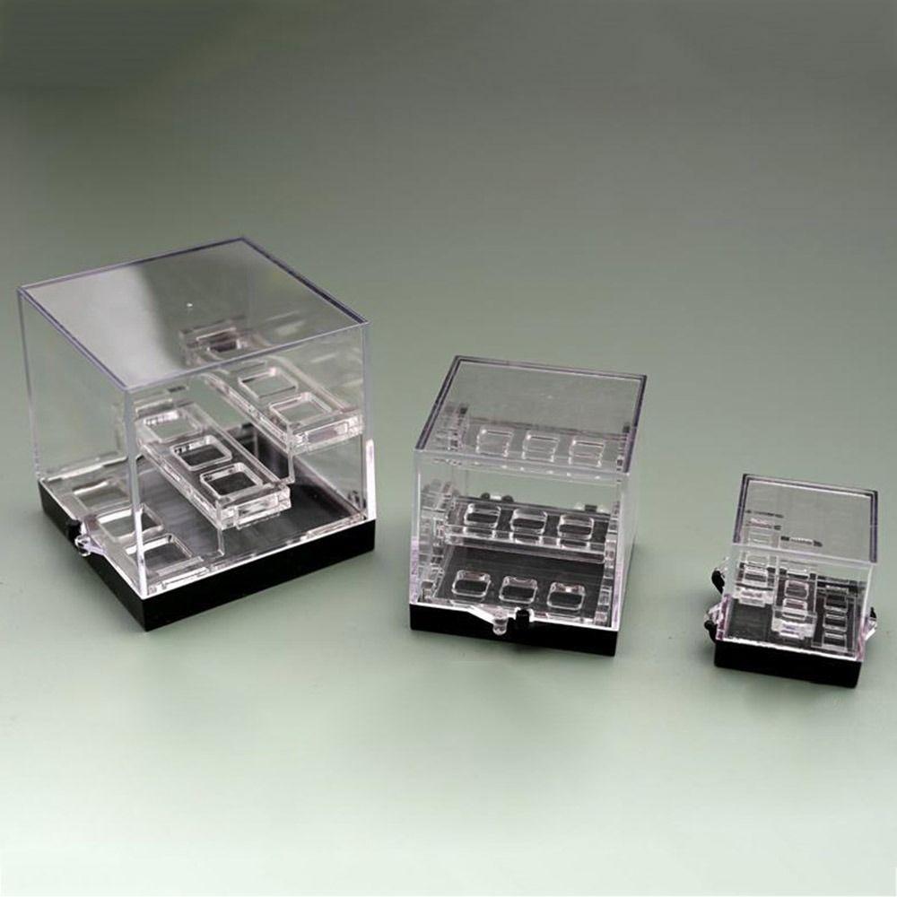 Acrylic Crystal Display Case Display Holder Organizers Transparent Storage Box Three-layer Display Rack Container