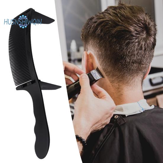 Gebogenes Friseurkamm-Set mit Halterungen, professionelles, verstellbares, hitzebeständiges Haarstyling-Werkzeug für Herren-Haarschneidemaschinen