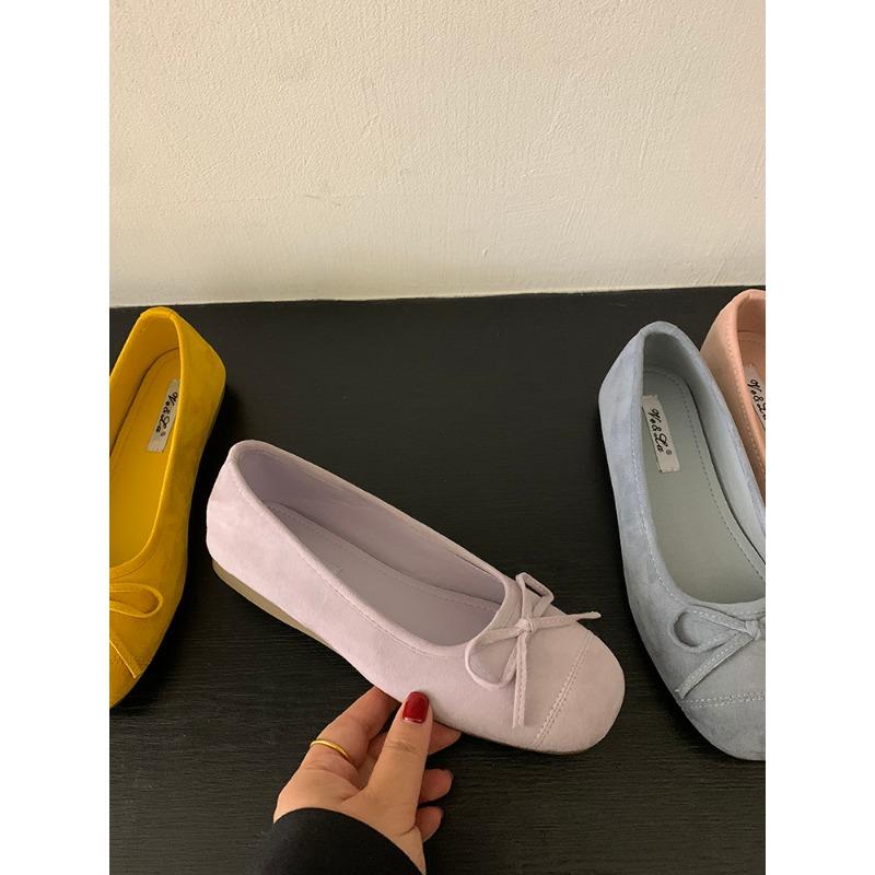 Fashion 2025Soft Female Silk Fashion Shallow Ladies Flats With Shoes Slides Round Toe Footwear Slip On Women Ballet