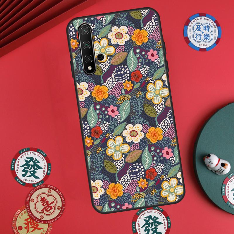 Floral Charm Secret Garden For Huawei Nova 11 Pro 9 10 SE Y70 Y60 Y90 Y61 Y91 Y73 Y72 12s 12i 11i 8i P30 P40 Lite Case