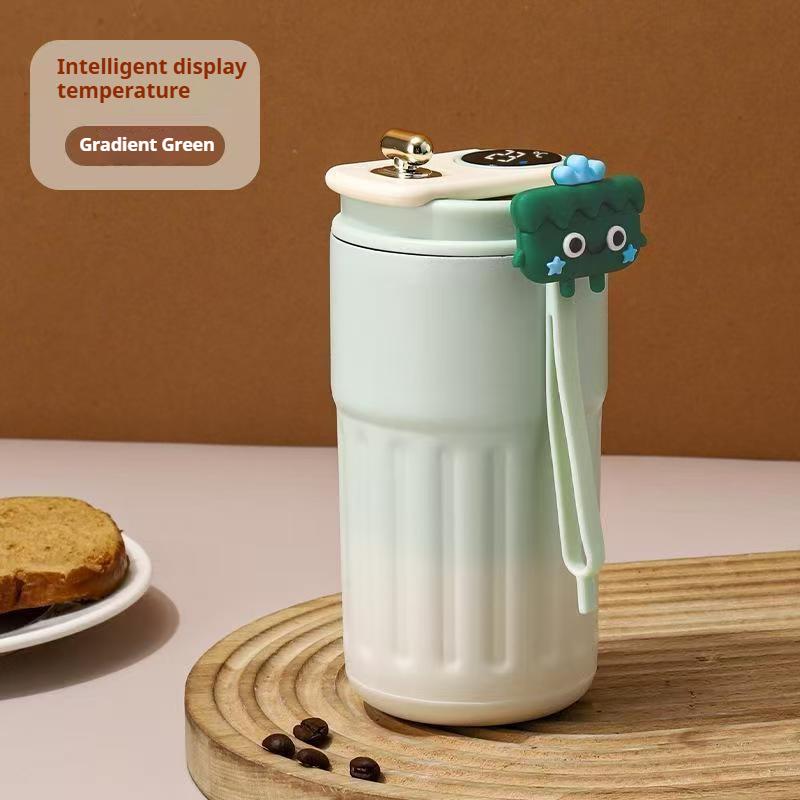 450ML Smart Display Temperature Stainless Steel Vacuum Cup Portable Thermo Water Bottle Coffee Cup Keep Cold and Hot Thermal Mug