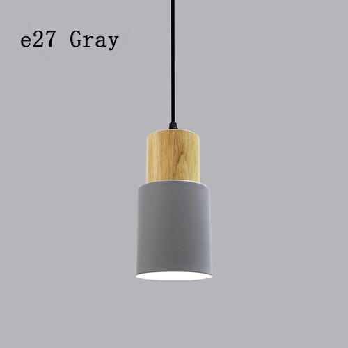 Nordic Pendant Lights Modern Wood  Simple Iron E27  For /  Bar/Parlor/Master/ Bedroom/Study/Cafe Home Becor Lights Hanging