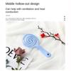Hanging Hole Solid Color Hair Brush Mosquito Coil  Shape Scalp Massage Comb  Hair Accessories