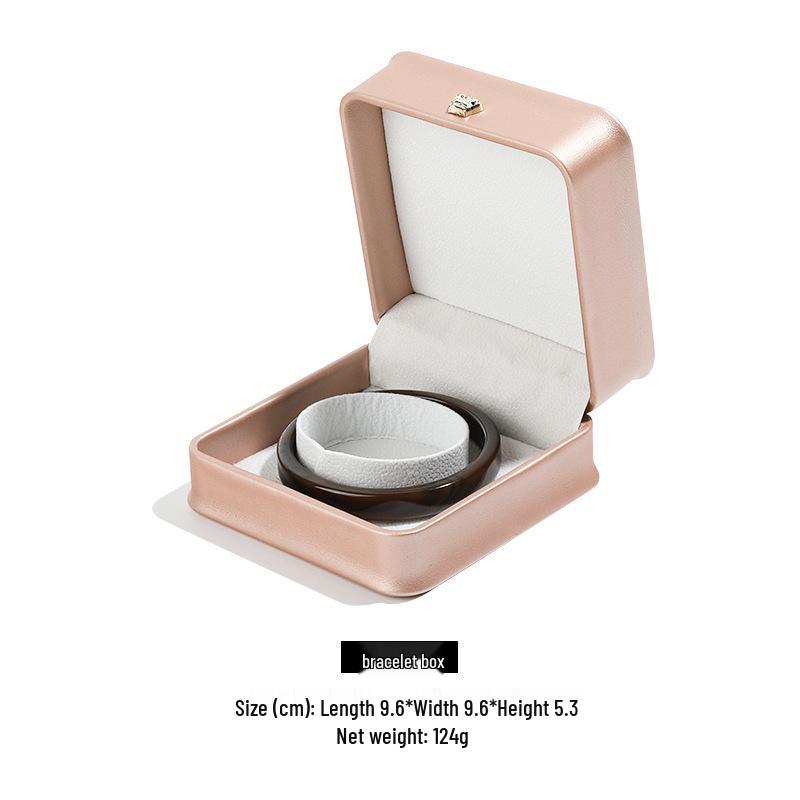 Crown PU Leather Jewelry Box for Rings, Bracelets, Necklaces, and Pendants