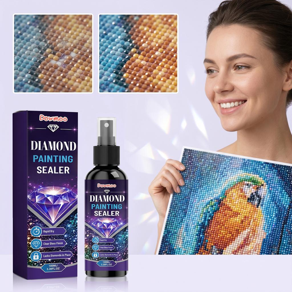 DOWMOO Diamant schilderij sealer Sterke hechting, diamanthelder, ophelderend, stofwerend, sneldrogend filmvormend afdichtingsmiddel