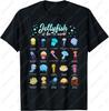 Funny Watercolour Style Jellyfish Graphic Printed TShirt Casual Fashion Marine Animal Lovers Tshirt Summer Cotton Unisex Unisex Tee