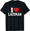 I Love Latinas Heart Love Latinas Hispanic Pride Graphic TShirt