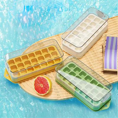 21 Grid Fully Sealed Non-contact Ice Cube Mold Maker Ice Tray Kitchen Gadgets Silicone Mold