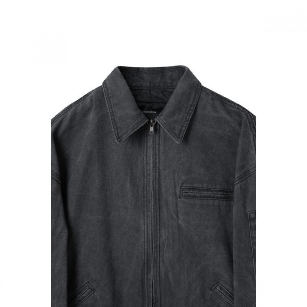 Customellow Gray Pigment Dying Blouson Cwuam25381gyd