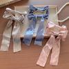 French temperament bow streamer hairpin women's high and low ponytail large duck bill clip side clip popular hairpin hair accessories