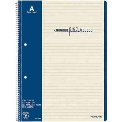 KOKUYO Filler Notebook A4 Margin Lined 40 Sheets 5 Books A-lined