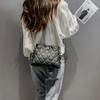 High-end small bag women's new trendy spring and summer fashion messenger bag versatile ins foreign style rhombus chain bag