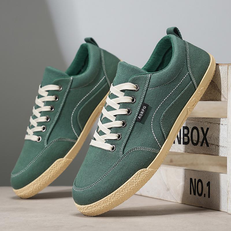 

Ретро Черные Мужские Повседневные Туфли Мужские Холщовые Модные Балетки Бренд Кроссовки для Вождения Трендовые Оригинальные Вулканизированные Роскошные Мужские Кеды для Скейтбординга 39 зелёный