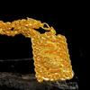 Gold Plated Hollow Dragon Pendant Men's Necklace - High-End Dominant Style