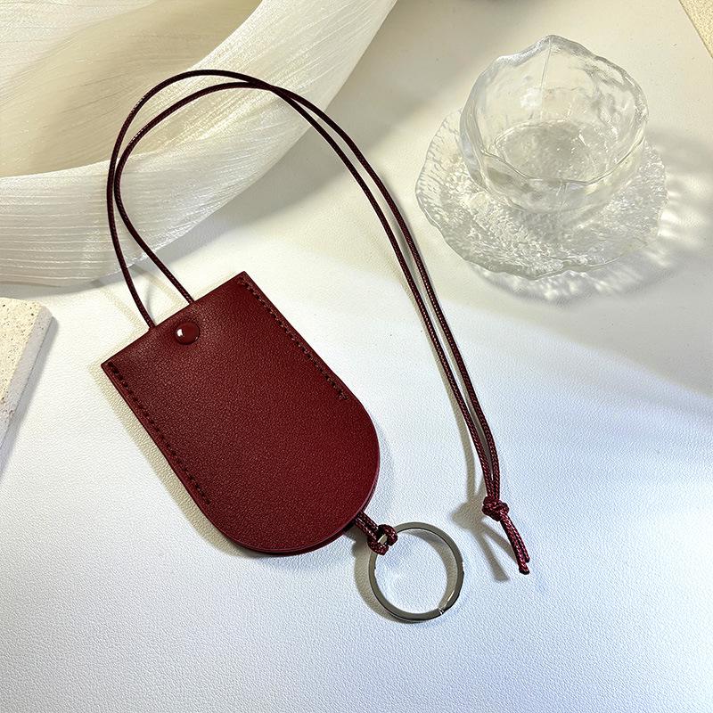 Portable Leather Cool Style Necklace Bag for Bluetooth Headset, Glasses, Keys