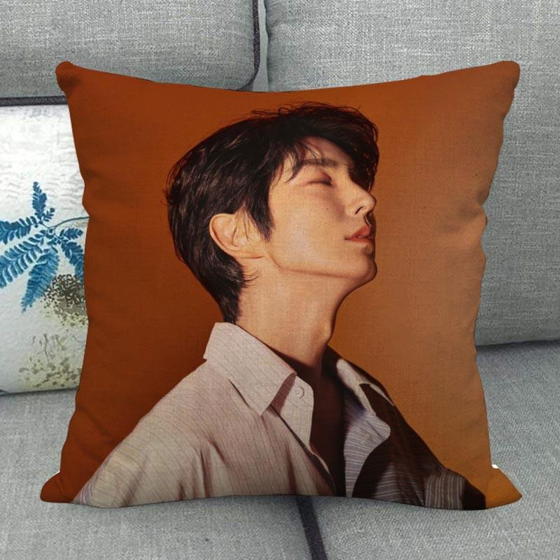 LEE JOON GI Pillowcase Home Textile Cotton Linen Fabric 45x45cm One Side Decoration Pillow Cover New WJY12.25