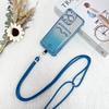 Shockproof Lanyard Card Case For Samsung Galaxy S25 Ultra S24 Plus S23 S22 A55 Crossbody Neck Strap Soft Plating Glitter Cover