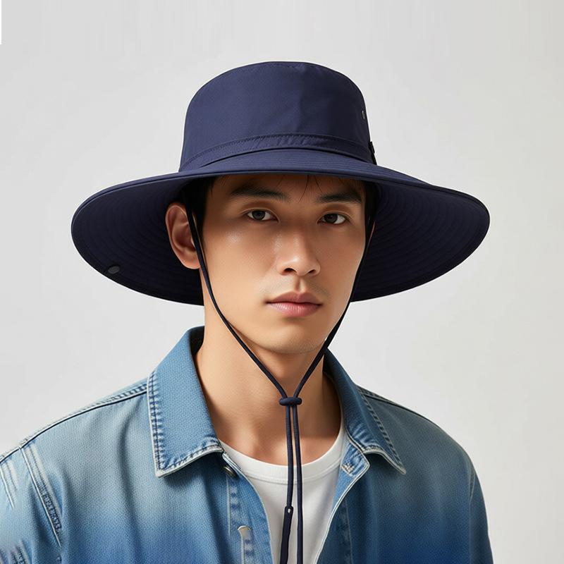Summer Outdoor Mountaineering Hat Big Brim Travel Fisherman Hat Sun Protection and Sunshade Fishing Hat